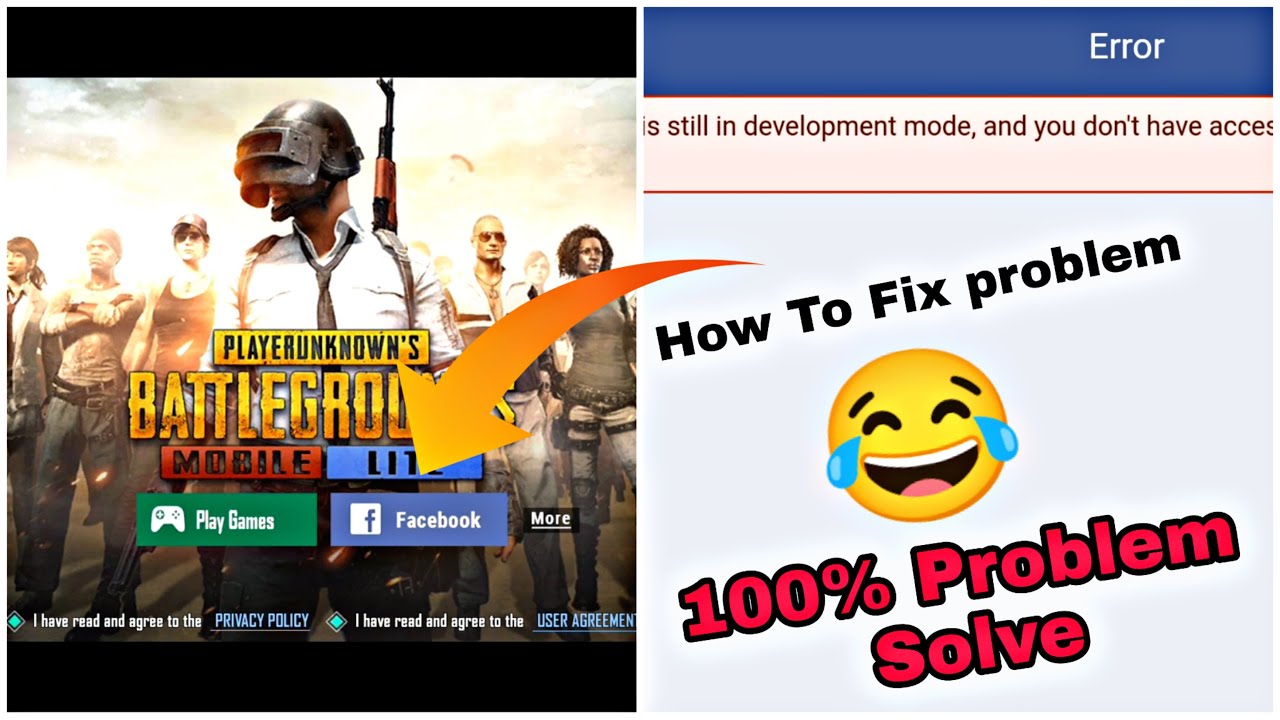 PUBG LITE FACEBOOK LOGIN PROBLEM SOLVE KAISE KARE | HOW TO SOLVE ...