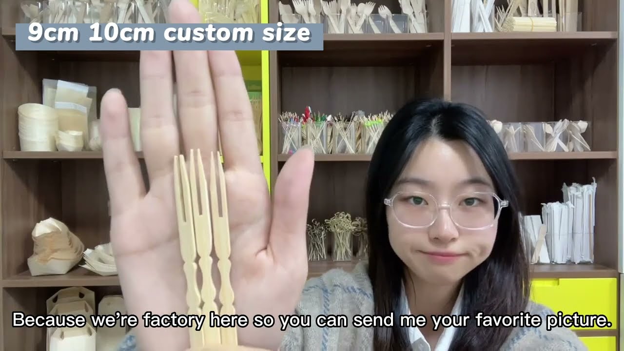 Hot-selling Bamboo Appetizer Fruit Fork