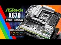 Motherboard ASROCK X670 Steel Legend WIFI / Ryzen 7000 / DDR5 / Pcie 5