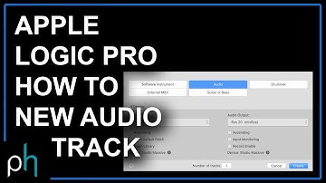 HOW TO CREATE A NEW AUDIO TRACK - APPLE LOGIC PRO X | NO TALK | Pettinhouse.com