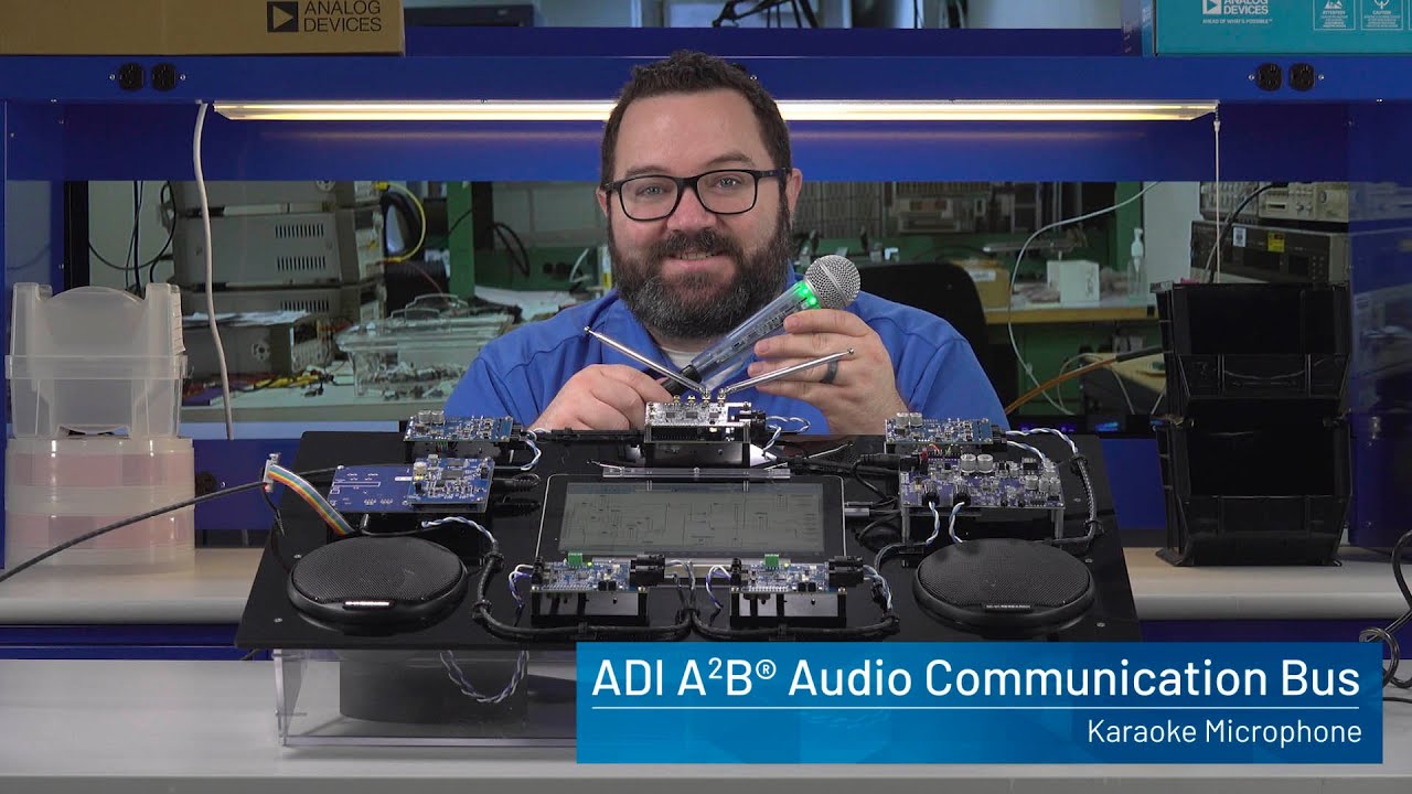 Analog Devices A²B Audio Demo - Karaoke Microphone - YouTube