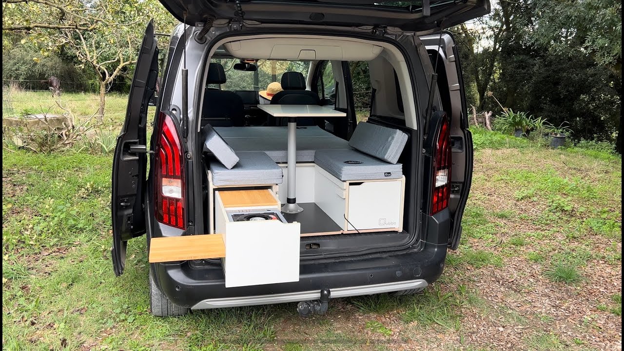 Peugeot Rifter Camperizada con el kit camper Qubbo Aran M | Van Tour completo sin homologación