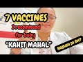 7 vaccines i recommend kahit mahalwala sa healh centerdr pediamom