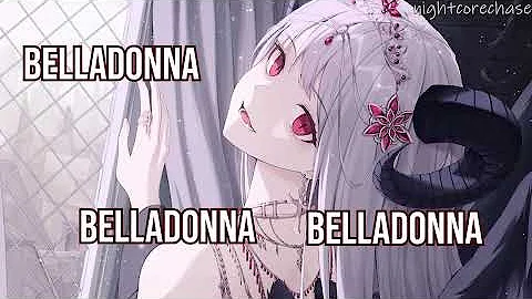 Nightcore -  Belladonna - Ava Max - (Lyrics)