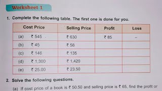 DAV class 5 math unit 11 worksheet 1- all questions solved