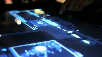 GestureTeks Multi-Touch Table Brings the Multi-Touch Interface from Quantum of Solace to Life.