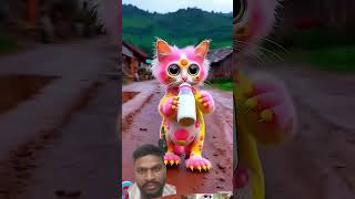 beautiful old cat dudu piyenge😃😃😃 #funny #comedy #cartoon #trending #cute#cat #top #manish