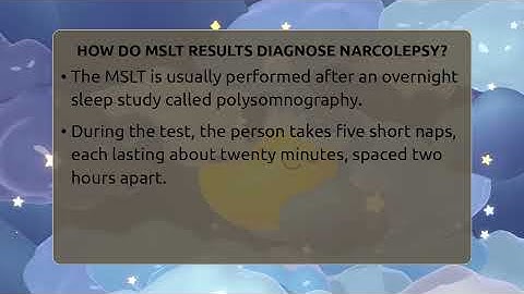 How Do MSLT Results Diagnose Narcolepsy? - Sleep Apnea Support Network