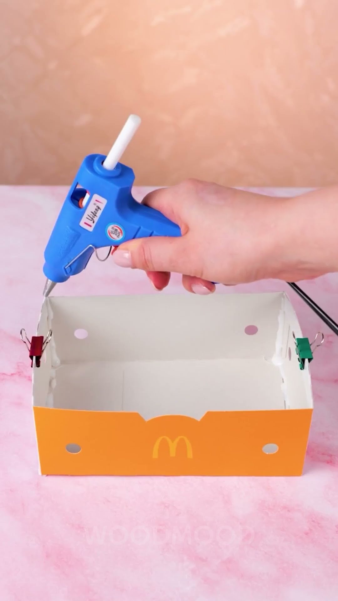 A trendy McDonald's-style bag made from a nuggets box?