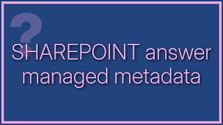 Sharepoint: Importing data into a Managed Metadata column (2 Solutions!!)