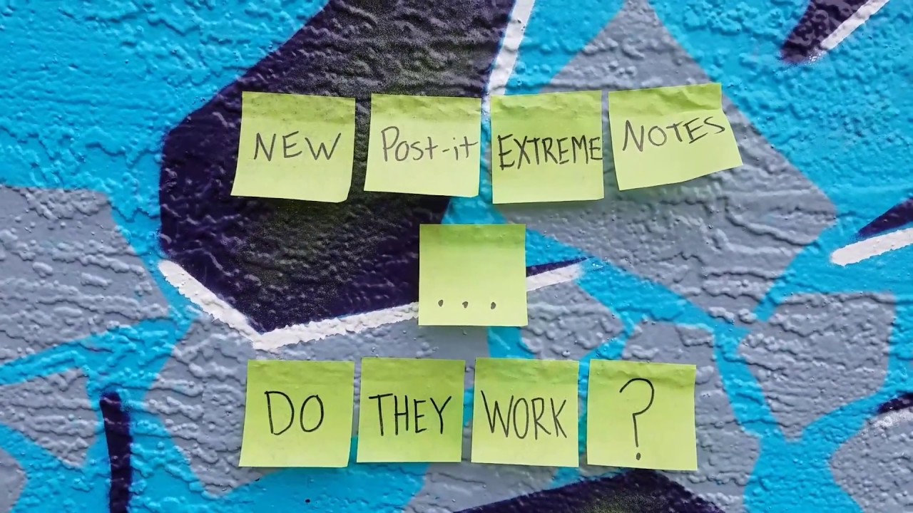 Do Post-it® EXTREME NOTES even work? - YouTube