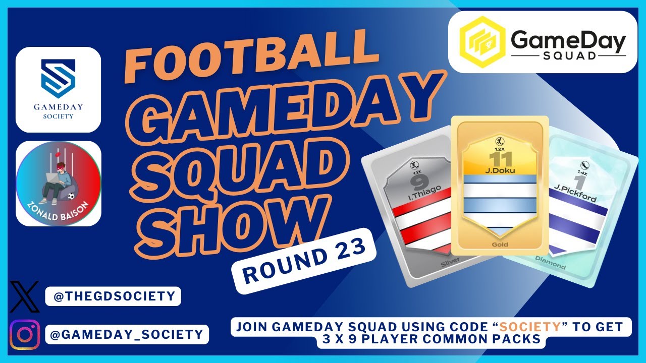 Official GameDay Squad EPL Round 23 Live Show