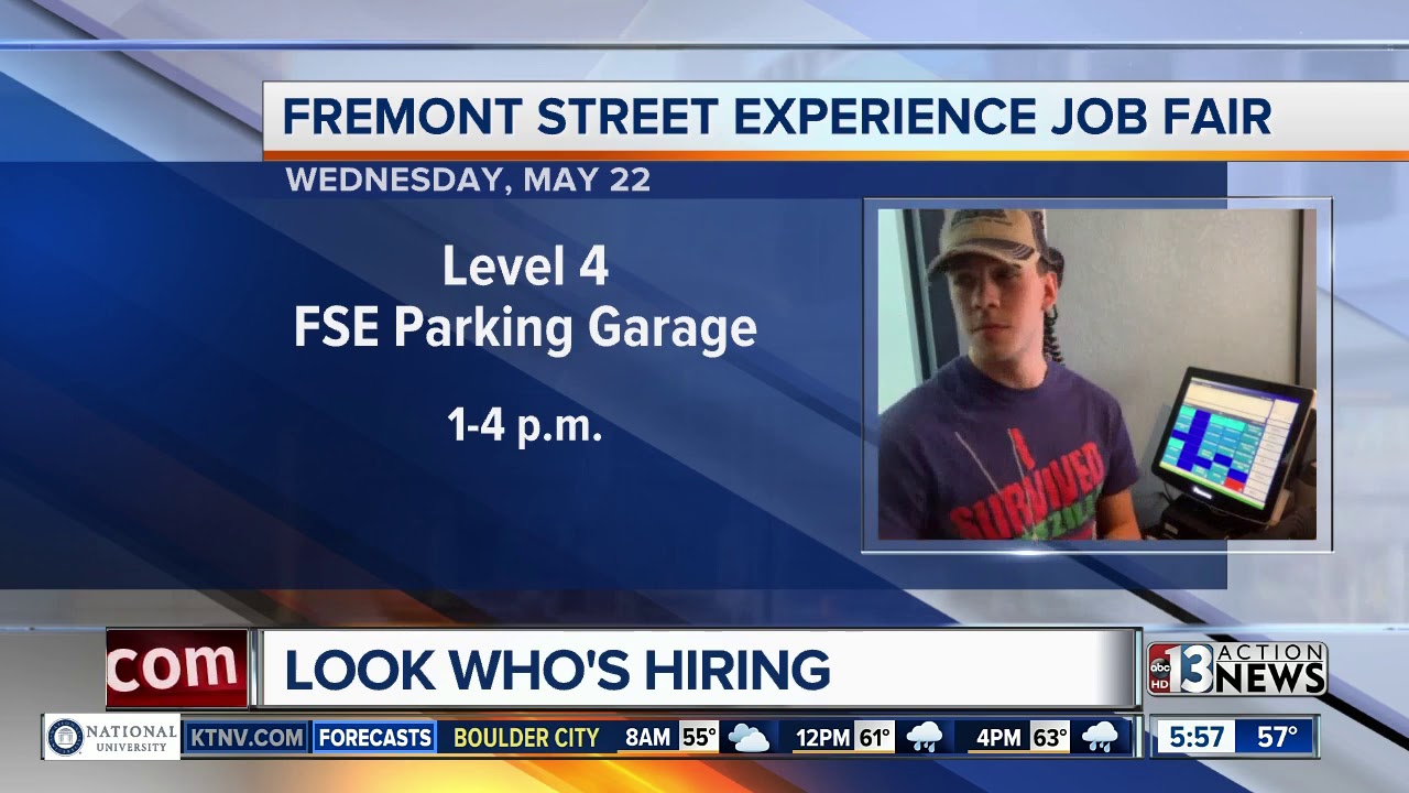 Fremont Street job fair happening today YouTube