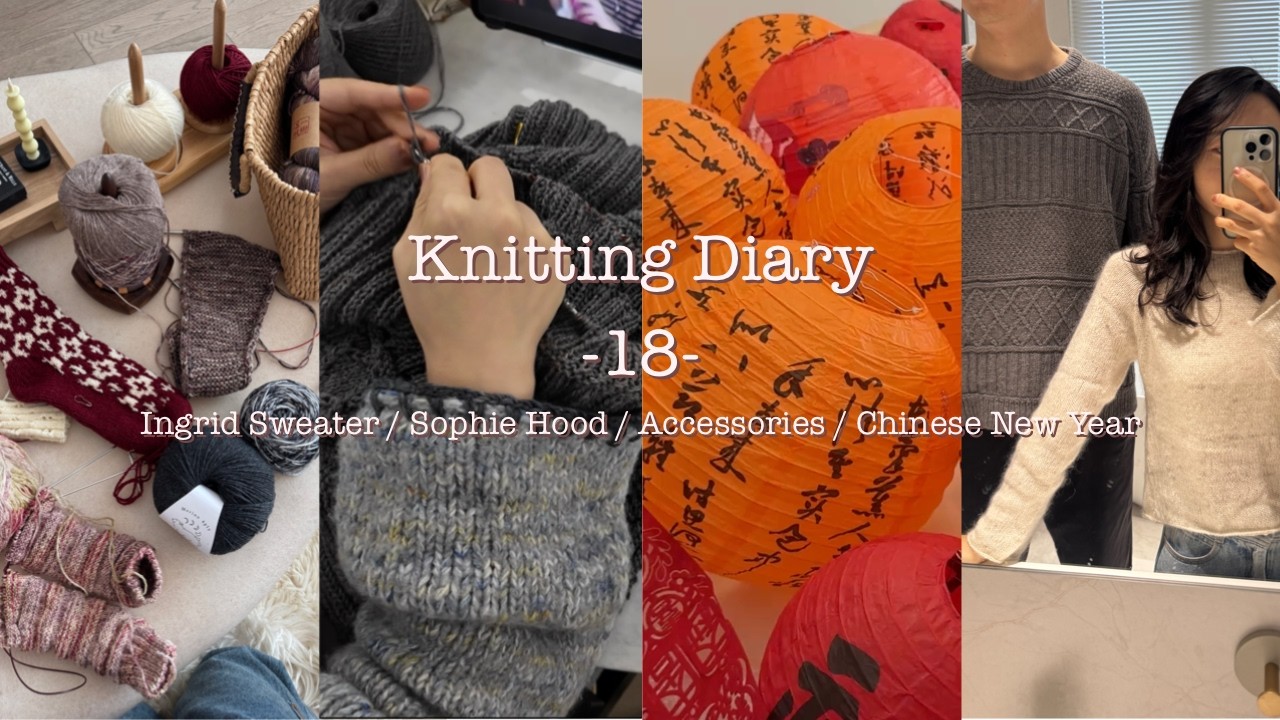 Knitting Diary -18- Ingrid Sweater / Sophie Hood / Accessaries / Chinese New Year