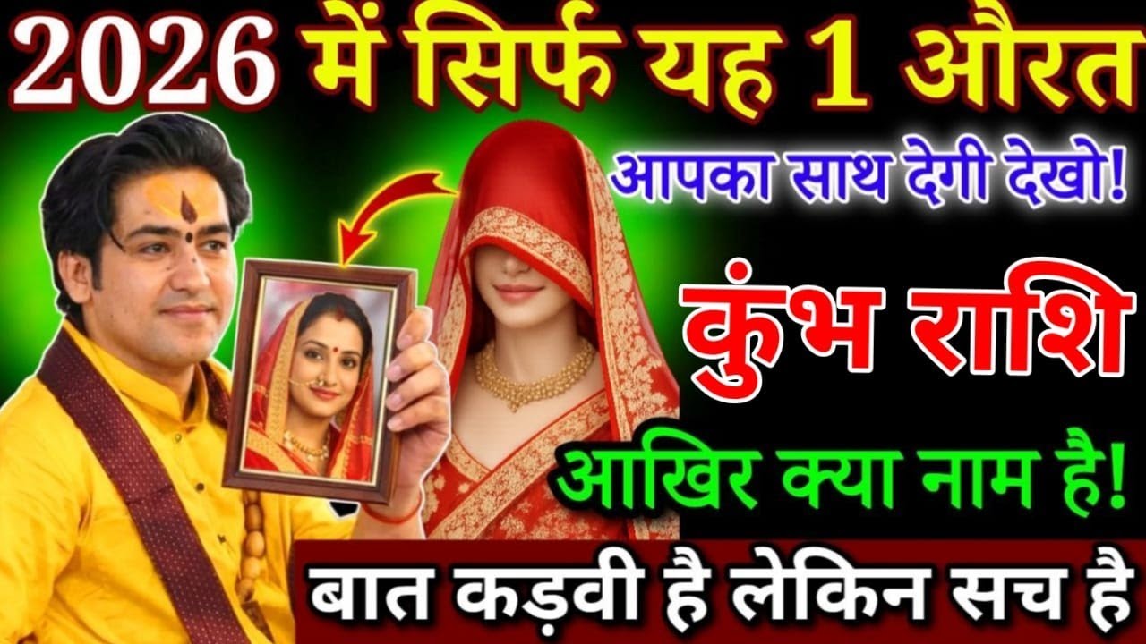 कुंभ राशि 2026 में सिर्फ ये 1 औरत आपका साथ देंगी बाकी लोगो पर भरोसा मत करना सावधान/Kumbh Rashi