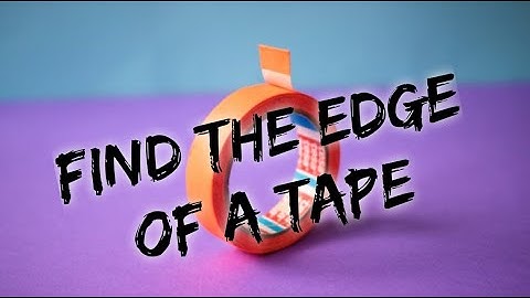 Finding the edge of a tape