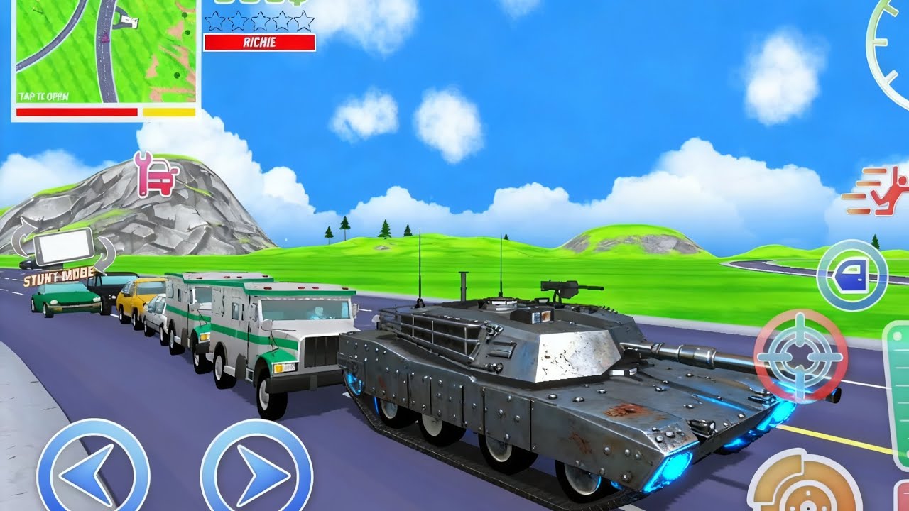 Tank Rici Mengawal Mobil Bank 