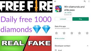 Win diamonds and elite pass app real or fake | free diamonds | Garena free fire | Tech Lover DK screenshot 4