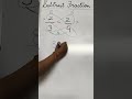 Subtract Fractions Made Easy! 📚Learn the simple trick to subtract fractions step by step.#subtract