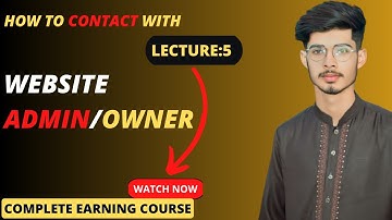 How to Contact with Website