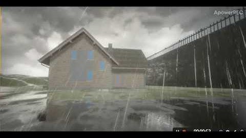 Realistic Heavy Rainfall - Unreal Engine
