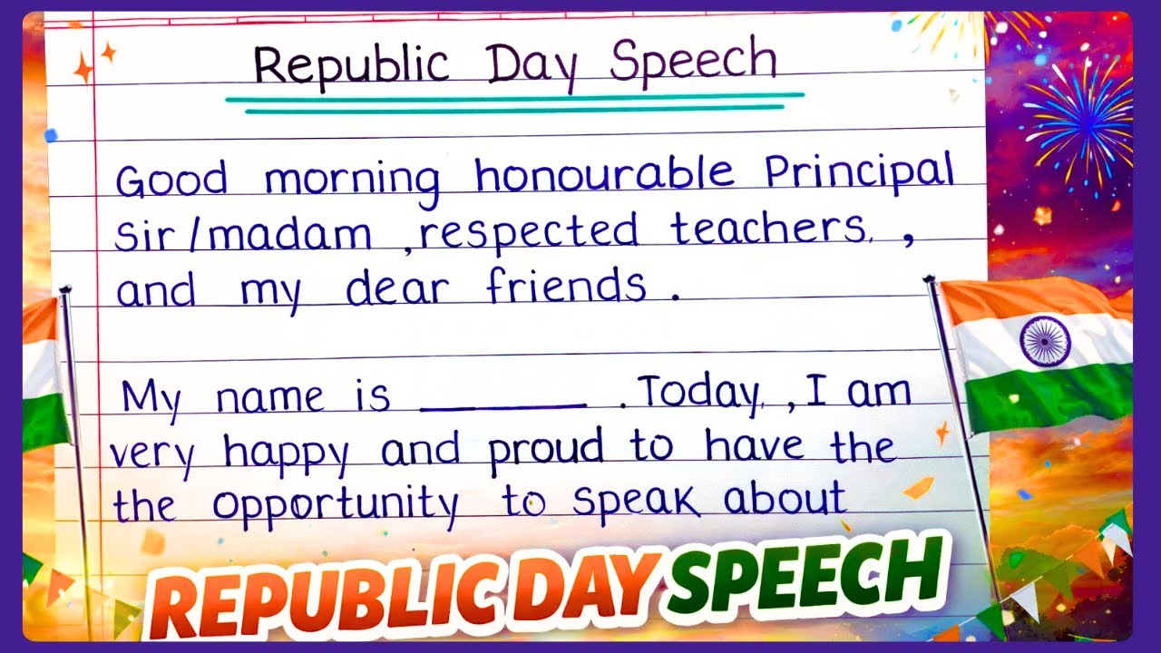 77th Republic Day Speech 2026 in English | Best Speech for Students | Vande Mataram 150th Special