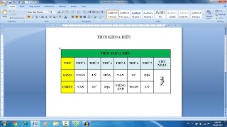 2 Cách Kẻ Bảng đơn giản trong Word 2007, 2010 - cho người mới bắt đầu