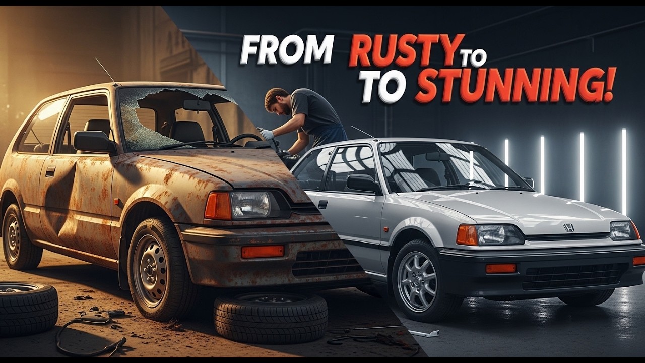 1980s Honda Civic Transformation – From Rusty to Stunning!
