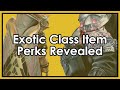 How exotic class items will work in final shape  some new gameplay