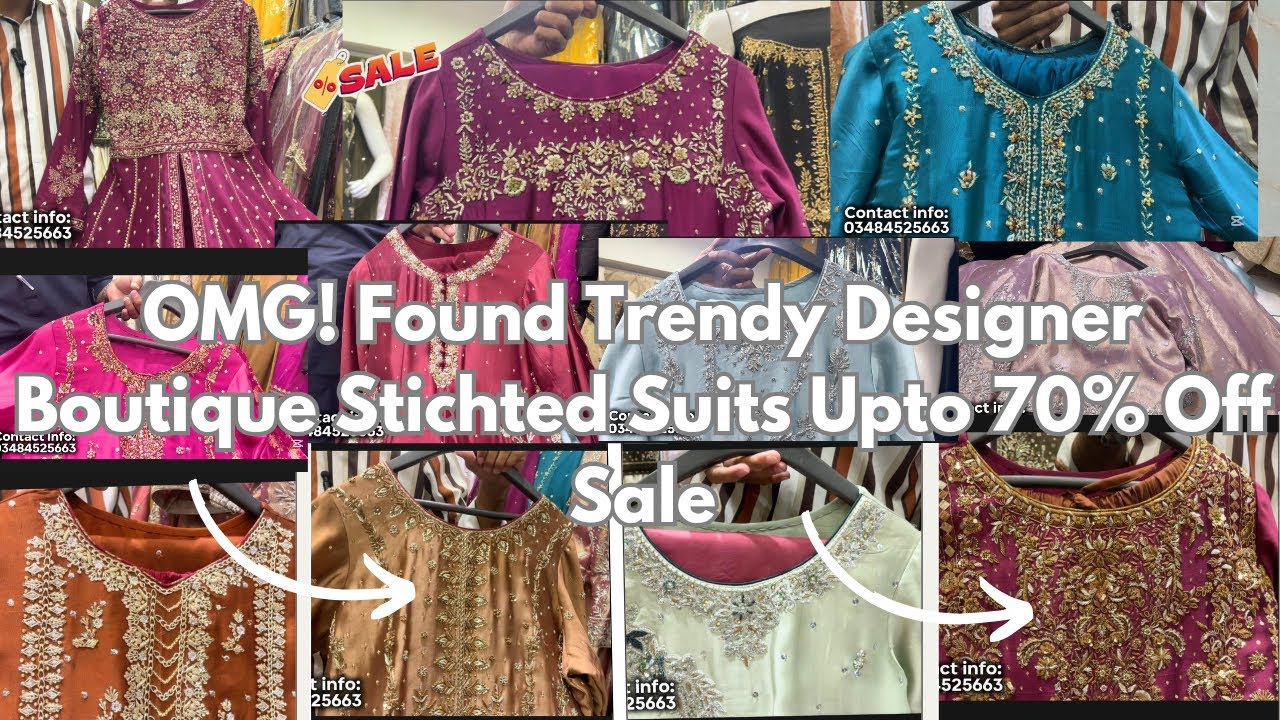 Mega Sale | Spotted Trendy Stichted Boutique Designer Dresses| Wedding Series | Luxury Collection | 