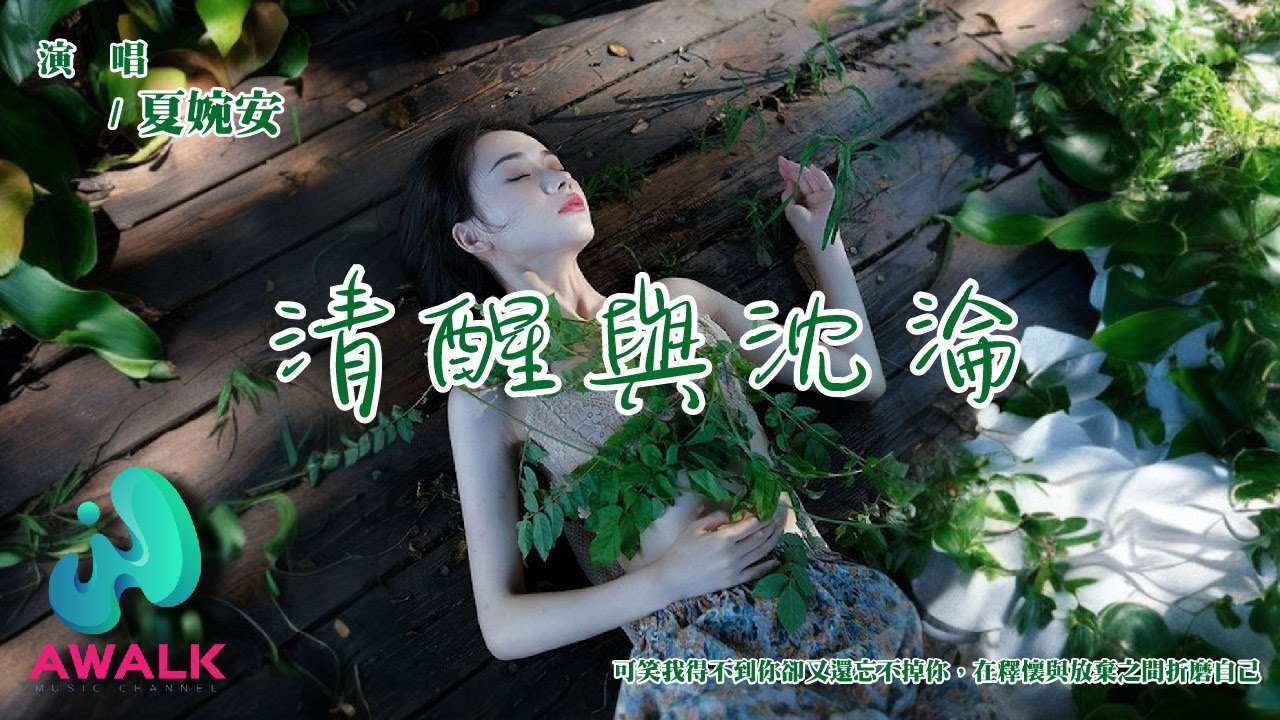 夏婉安 - 清醒與沈淪『可笑我得不到你卻又還忘不掉你,在釋懷與放棄之間折磨自己。』【動態歌詞 | Pinyin Lyrics】【八月新歌】【AWALK MUSIC】 夏婉安 - 清醒與沈淪『可笑我得不到你卻又還忘不掉你,在釋懷與放棄之間折磨自己。』【動態歌詞 | Pinyin Lyrics】【八月新歌】【AWALK MUSIC】