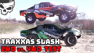 Der NEUE Traxxas Slash 4WD BL2s vs 2WD Brushed Outdoor EXTREM Teste Teil 2 Shortcuts Truck RC Basher