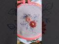Easy Lazy Daisy Stitch Embroidery 🌼 /Lazy Daisy Stitch ✨#embroidery #lazydaisystitch #art #shorts