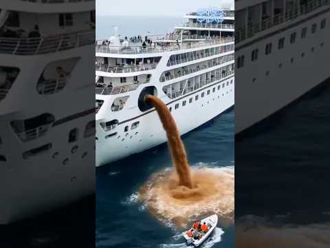 مياه الصرف الصحي الخاص بالسفن بيتم اطلاقه في البحر 