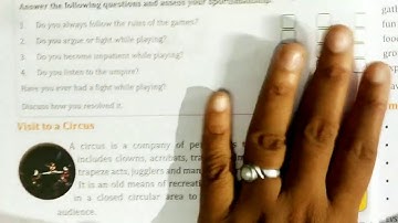 Class 4th EVS(Environmental Science) Chapter 3 Playtime is Funtime Page 3&4