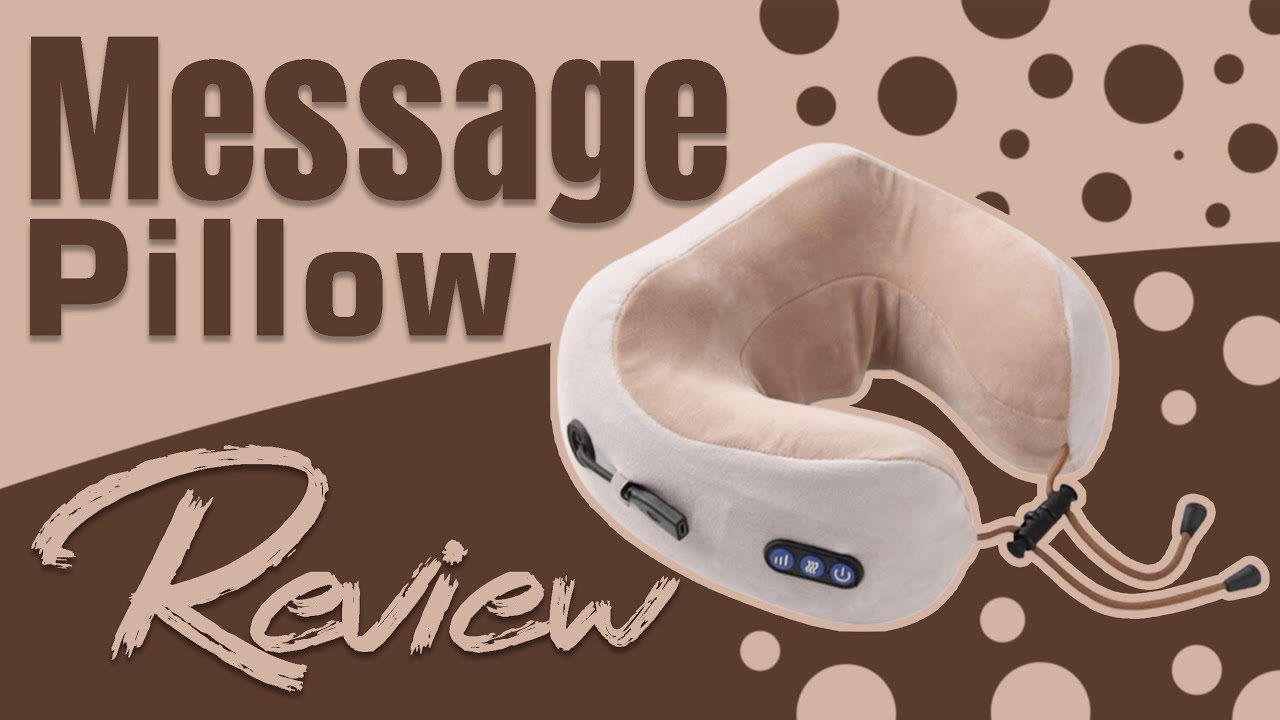 Rechargeable U Shaped Massage Pillow Unboxing & Review (Sinhala