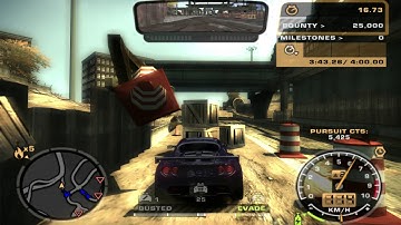 NFS Most Wanted (2005) - Challenge Series #52 in 23.00 seconds (37.00 total time)