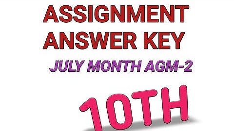 10TH MATHS JULY MONTH ASSIGNMENT 2 ANSWER KEY|TAMIL