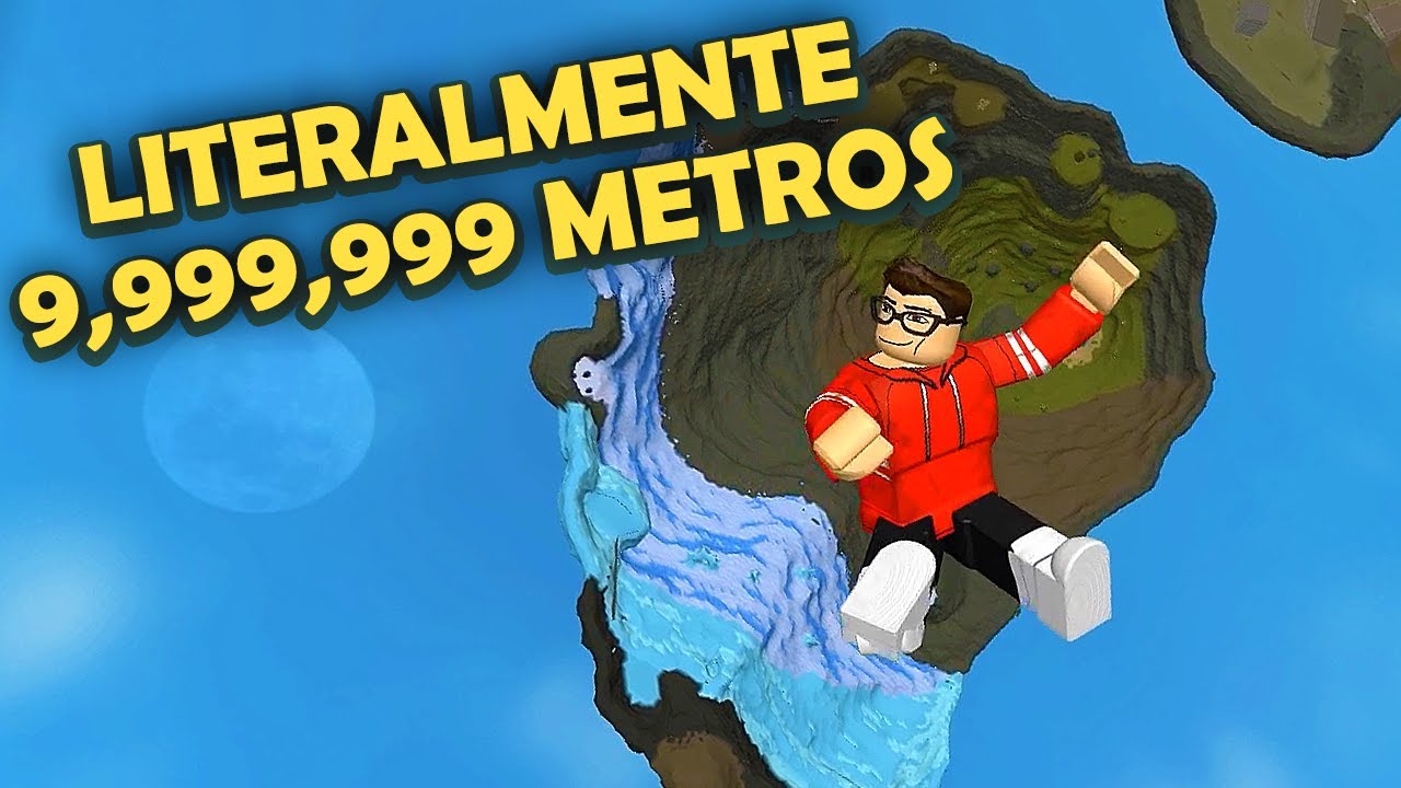 Eu cai dessa altura no Roblox (Ragdoll) 