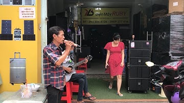 Loa di động Line Array RUBY lên đường với Bác khách hát dạo bán vé số