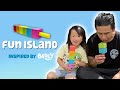 We made our first short film inspired by bluey rug island