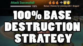 ★ War Dragons: 100% Base Destruction Attack Strategy