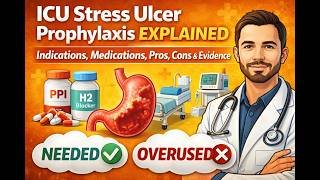 ICU Stress Ulcer Prophylaxis Explained | Indications, Medications, Pros, Cons, & Evidence