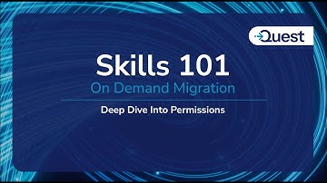 On Demand Migration Skills 101 - Diepgaande duik in machtigingen