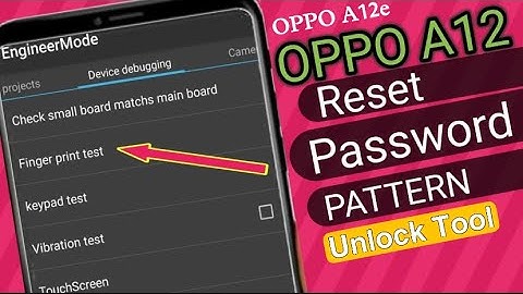 How To Reset Oppo A12 ||Remove pin, pattern, fingerprint || without Computer