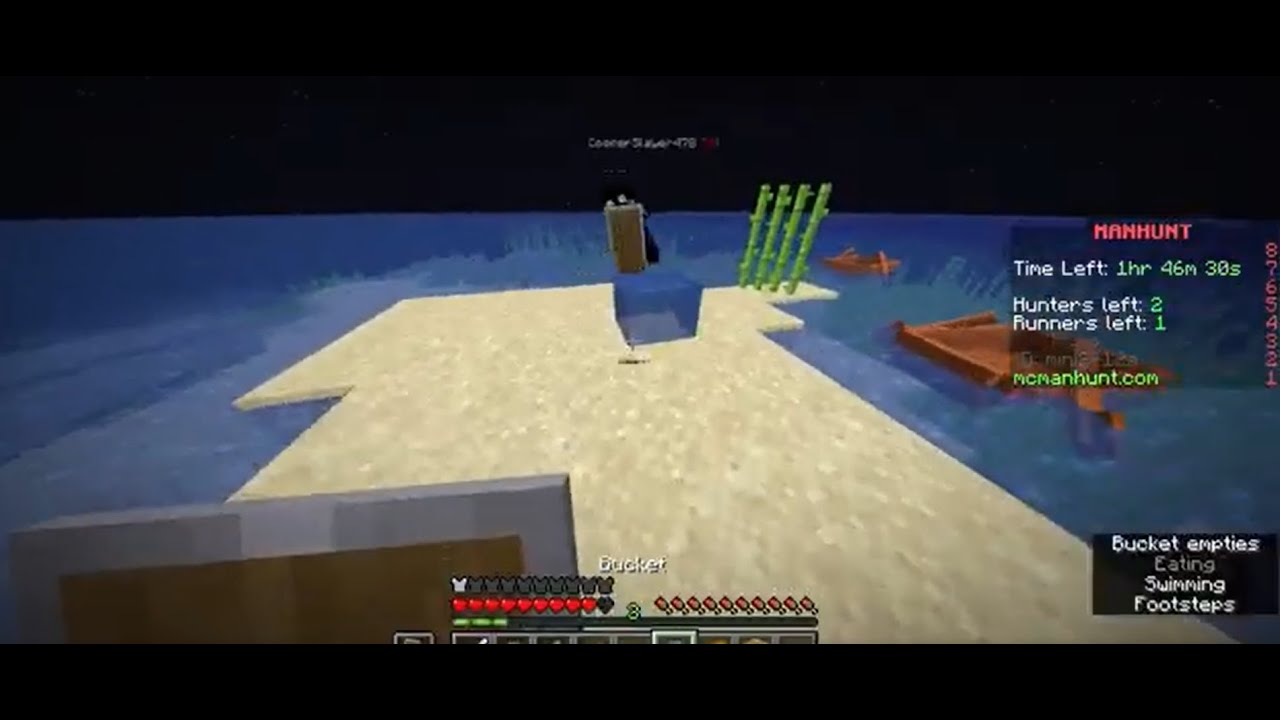 Minecraft Manhunt vs Randoms (FAIL COMP!)