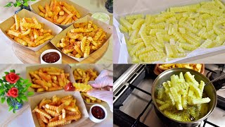 من أروع وصفات البطاطا المقليه المقرمشه  بطريقة بتنافس الجاهز مع طريقة تفريزها Fried potatoes