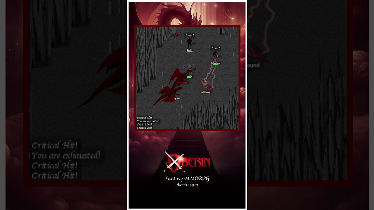 Free Fantasy MMORPG, Oberin - Killing Red Dragons 