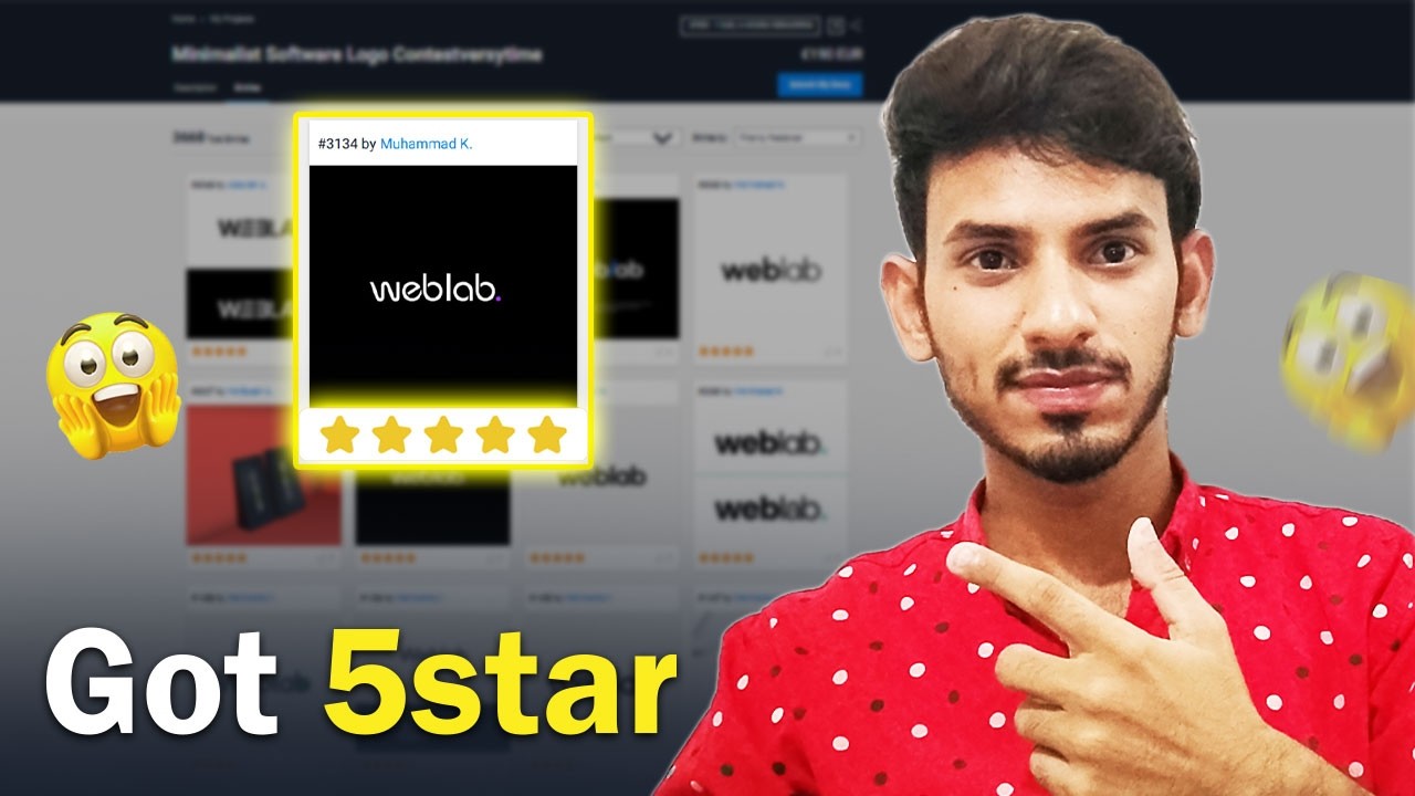 I got a 5 Star Rating in a Logo Contest. Real logo design process