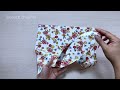 Easy Foldable Shopping Bag with Zipper | Diy Reusable Grocery Bag | Eco Bag